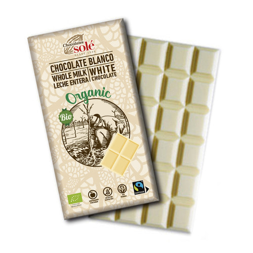 솔레 유기농 화이트 초콜릿 100g /스페인 공정무역 쵸콜렛