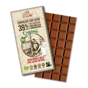 솔레 유기농 밀크 초콜릿 100g /스페인 공정무역 쵸콜렛