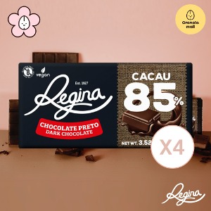 식단조절 베스트 디저트 레지나 다크 초콜릿 85% 100g 4개 / 무료배송
